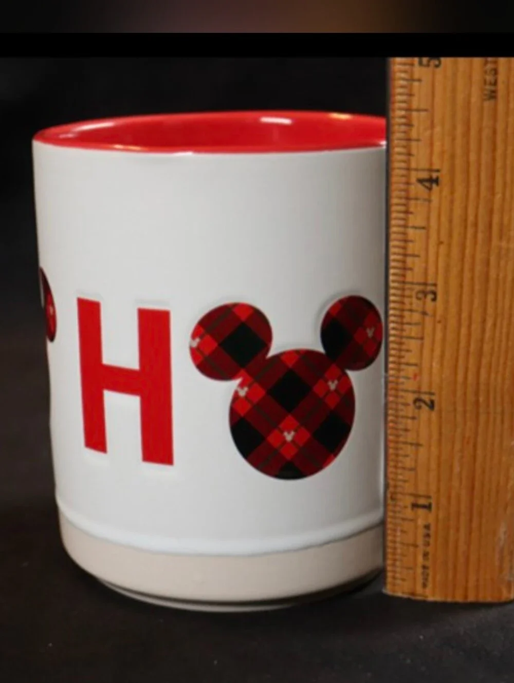 Disney Stoneware 20oz Mickey Christmas Ho~Ho~Ho Coffee Mug Zrike Brand